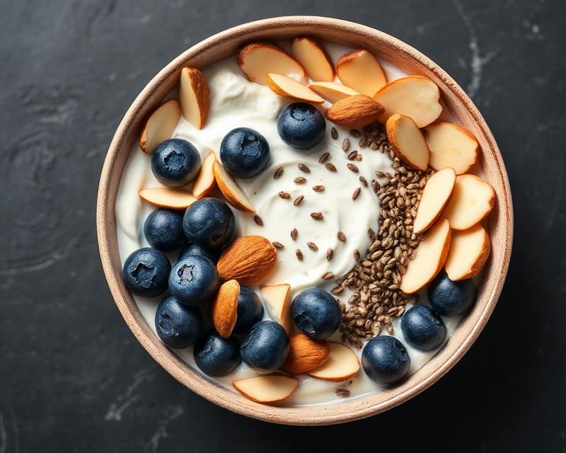 Greek Yogurt & Almond Power Bowl